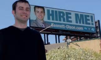 Bennett Olson Unemployed Man 22 Puts Resume On Billboard And Gets Hired Daily Mail Online