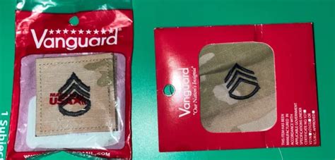 Us Army Ocp Rank E 6 Staff Sergeant Patch W Hook Back Uniform Ready