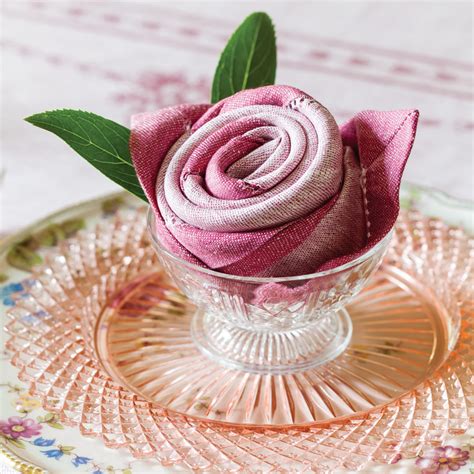 A Napkin Rosette How To From Southern Lady Magazine