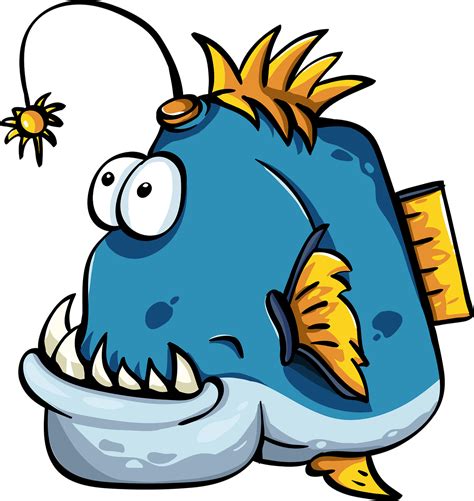 Download Fish An Angler Cartoon Royalty Free Vector Graphic Pixabay