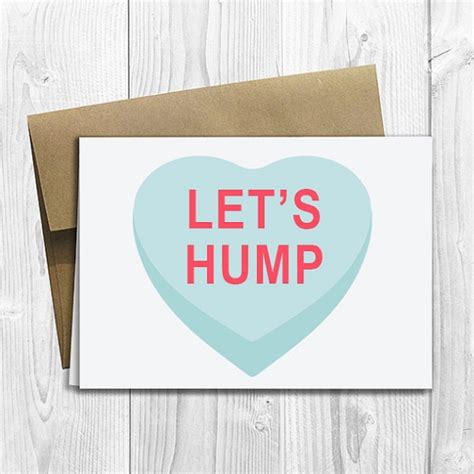 Cards are blank inside and measure 5.2 x 3.75. Let's Hump - Dirty Valentine's Day card | Creative Ads and more...