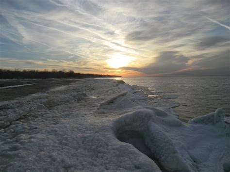 A View From The North Coast Lake Erie In Winter Mentor Headlands Ohio