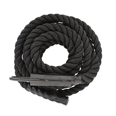 Get Out Workout Fitness Climbing Rope 20ft X 15in In Black Battle