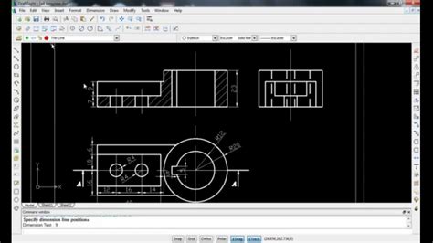 Cad 2d App2 Cross Sectional View Youtube