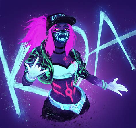 Kda Akali Neon Animated Hot Sex Picture