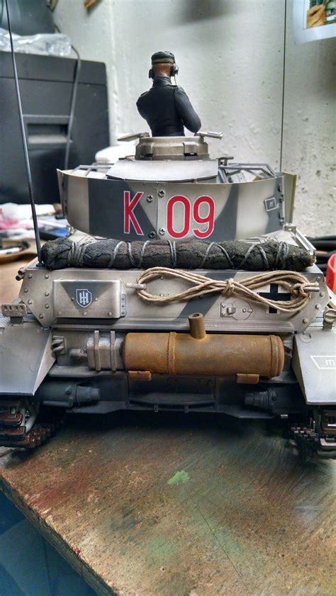Rear View Rc Panzer Iv Custom Built Hobbys