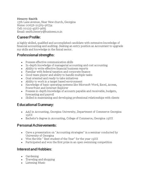 Related posts of 15+ resume example for fresh graduate. Resume Sample For Fresh Graduate Accounting | Templates at ...