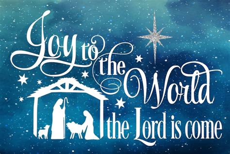 Joy To The World The Lord Has Come Sign Nativity Sign Etsy