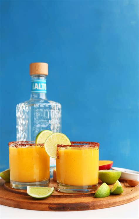 Chili Lime Mango Margaritas Minimalist Baker Recipes