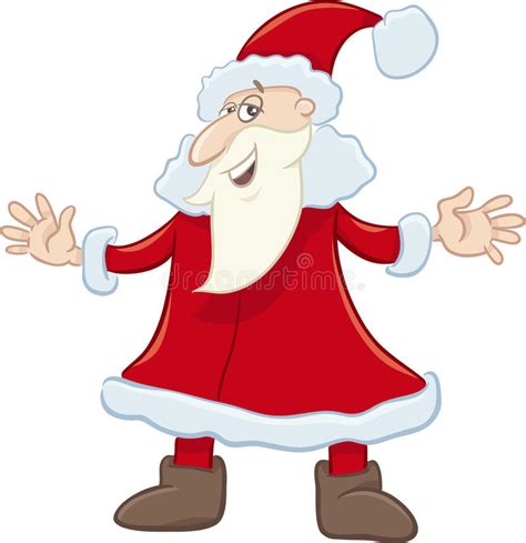 Funny Santa Cartoon Illustration Stock Vector Illustration Of Christmas Santa 77140239