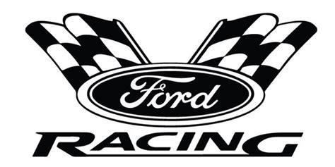 Ford Racing Logo Vinyl Decal Rear Window Truck By Hottopicdecals