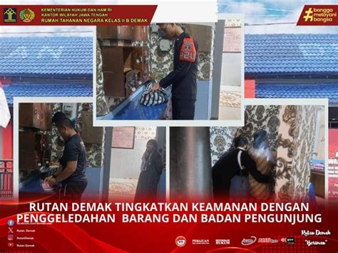 Rutan Demak Intensifkan Penggeledahan Untuk Keamanan Maksimal