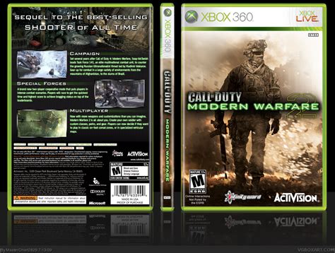 Call Of Duty Modern Warfare 2 Xbox 360 Box Art Cover By Masterchief2829