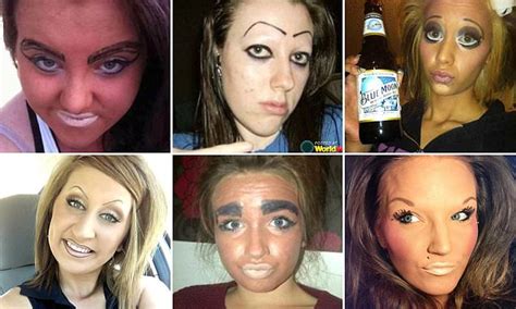 World S Worst Makeup Fails Revealed In Toe Curling Snaps Daily Mail