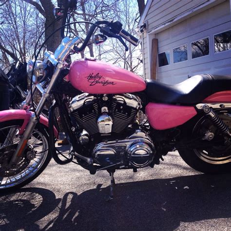 Pink Harley Davidson Women Womans 1200 Sportsters Custom Girls Bike