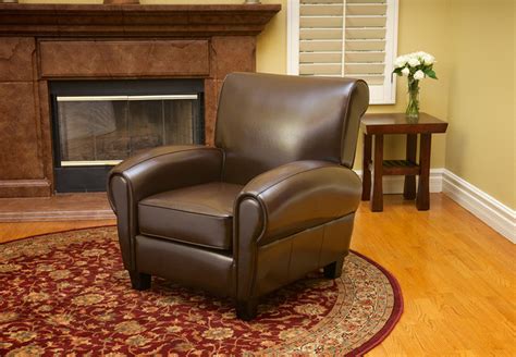 The p er fect chair is always the right call. Ridgemark Chocolate Brown Leather Chair - Contemporary ...