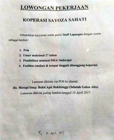 Maybe you would like to learn more about one of these? Lowongan Kerja Koperasi Sazoya Sahati