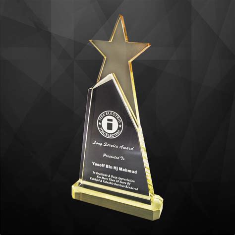 9119 Exclusive Crystal Star Award Itrophy