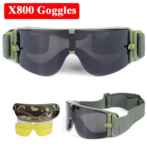 hot x800 usmc military goggles army shooting tactical hunting airsoft sport safety goggles 3