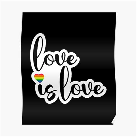 Love Is Love Gay Pride Month Lgbt Pansexual Rainbow Flag Poster For Sale By Nikoshopx Redbubble