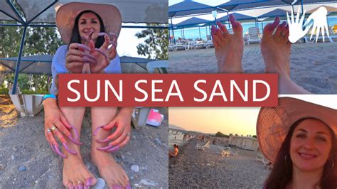 sun sea and sand ☀️☀️☀️ relaxation for body and soul lora long nails