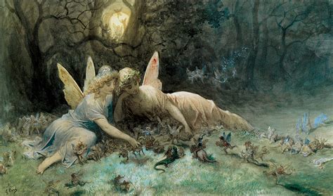 The Fairies Painting By Gustave Dore