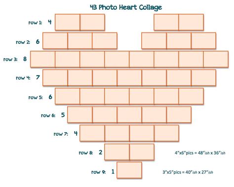 43 Photo Heart Collage I Didnt See Simple Templates After A Quick