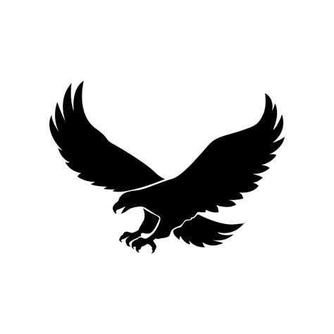 Bald Eagle Silhouette Vector Art Icons And Graphics For Free Download
