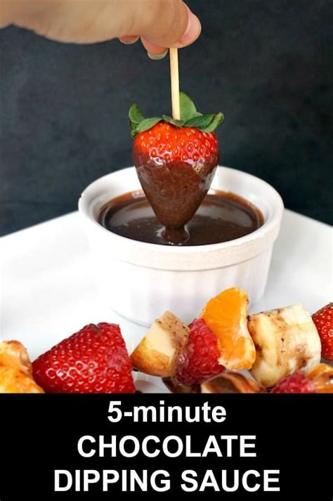 How To Make Chocolate Dipping Sauce In Minutes My Gorgeous Recipes