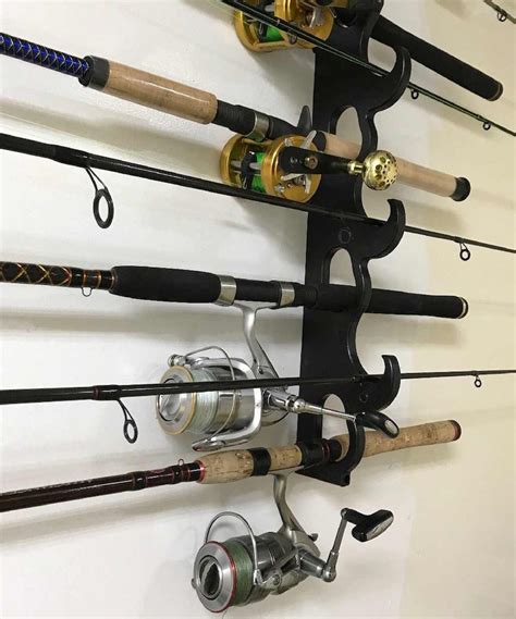 29 Deluxe Fishing Rod Pole Reel Holder Garage Wall Ceiling Etsy