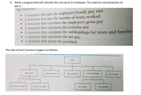 Determine her monthly net pay. Solved: Write A Program That Will Calculate The Net Pay Of ...