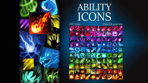 Artstation Ability Icons Pack Game Assets