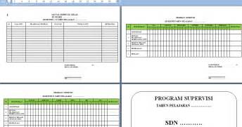 Download Format Program Supervisi Dan Format Jadwal Supervisi Kelas