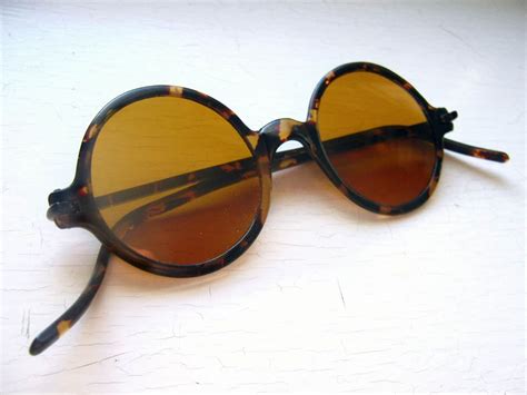 unique sunglasses vintage eyewear 1930 s celluloid tortoise sunglasses with amber lenses