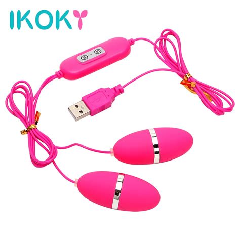 ikoky dual vibrating egg usb vibrator sex toys for woman g spot massager female masturbation 12