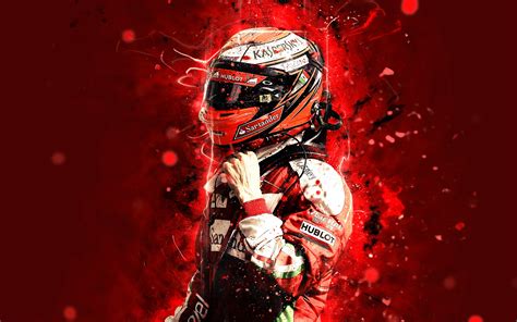 Kimi raikkonen in the rain through parabolica earlier in the year during the italian grand prix weekend. Download wallpapers 4k, Kimi Raikkonen, abstract art ...