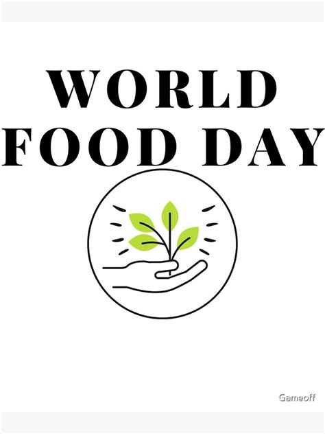 Happy World Food Day 2022 Poster For Sale By Gameoff Redbubble