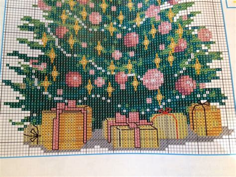 Gráfico A Punto De Cruz árbol De Navidad Santa Cross Stitch Cross