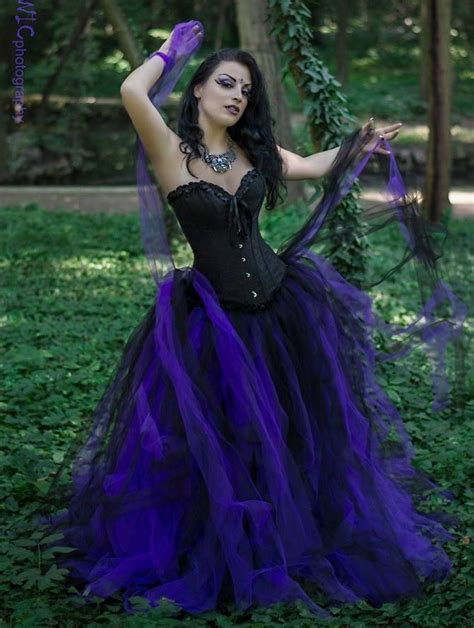 Black And Purple Gothic Corset Prom Party Dress Gothic Prom Dress