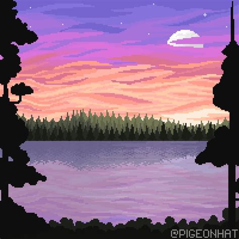 Sunset Me Pixel Art 2019 Art