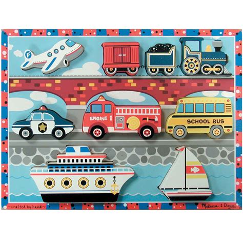 Melissa And Doug® Vehicles Chunky Puzzle Beckers School Supplies