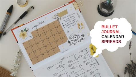15 Incredible Bullet Journal Calendar Spread Ideas Bujo Babe