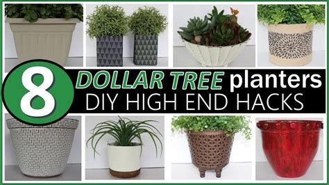 8 Dollar Tree Planter Hacks High End Diy Planters Quick And Easy