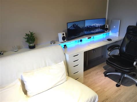 Productivity Setup With A Bedroom Computer Desk Setup Pc Desk