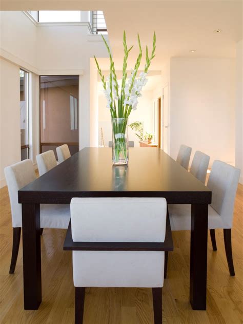 Light Filled Modern Dining Room With Sleek Dining Set Hgtv