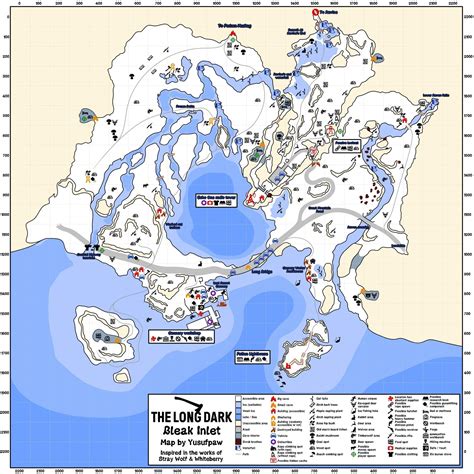 The Long Dark Bleak Inlet Detailed Map