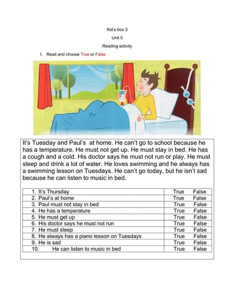 Illnesses And Health Problems Online Worksheet For 3 You Can Do The E