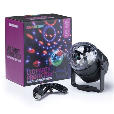 Brightside Multicolor Led Disco Party Projector Rotating Light Show