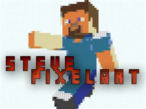 Pixel art refers to a player using blocks to make certain figures from real life or in minecraft. Steve - Pixel Art Minecraft Project