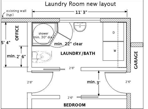 Laundry rooms are utility rooms designed for washing clothing with adequate space for laundry machines and additional ancillary it is important to make efficient use of the available space when designing a small laundry room. Fitting a Full Bath into a Small Space | Laundry room ...